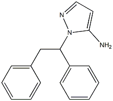 1-(1,2-diphenylethyl)-1H-pyrazol-5-amine 구조식 이미지