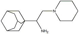 1-(1-adamantyl)-2-piperidin-1-ylethanamine 구조식 이미지
