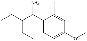 1-(1-amino-2-ethylbutyl)-4-methoxy-2-methylbenzene Structure