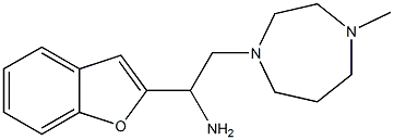 1-(1-benzofuran-2-yl)-2-(4-methyl-1,4-diazepan-1-yl)ethan-1-amine 구조식 이미지