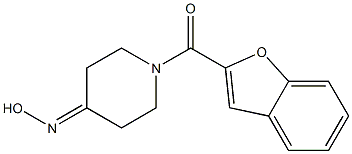 1-(1-benzofuran-2-ylcarbonyl)piperidin-4-one oxime 구조식 이미지