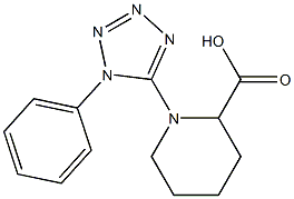 1-(1-phenyl-1H-tetrazol-5-yl)piperidine-2-carboxylic acid 구조식 이미지