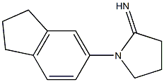 1-(2,3-dihydro-1H-inden-5-yl)pyrrolidin-2-imine 구조식 이미지