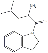 1-(2,3-dihydro-1H-indol-1-yl)-4-methyl-1-oxopentan-2-amine 구조식 이미지