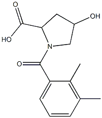 1-(2,3-dimethylbenzoyl)-4-hydroxypyrrolidine-2-carboxylic acid Structure