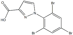 1-(2,4,6-tribromophenyl)-1H-pyrazole-3-carboxylic acid Structure