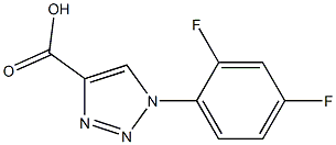 1-(2,4-difluorophenyl)-1H-1,2,3-triazole-4-carboxylic acid 구조식 이미지