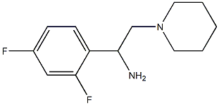 1-(2,4-difluorophenyl)-2-piperidin-1-ylethanamine Structure