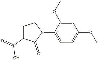 1-(2,4-dimethoxyphenyl)-2-oxopyrrolidine-3-carboxylic acid 구조식 이미지