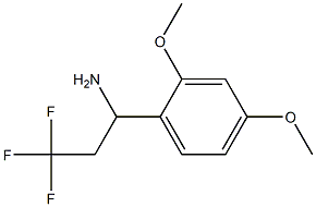 1-(2,4-dimethoxyphenyl)-3,3,3-trifluoropropan-1-amine Structure
