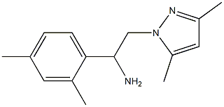 1-(2,4-dimethylphenyl)-2-(3,5-dimethyl-1H-pyrazol-1-yl)ethanamine Structure