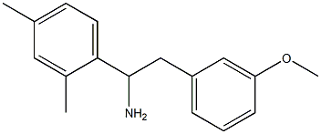 1-(2,4-dimethylphenyl)-2-(3-methoxyphenyl)ethan-1-amine Structure