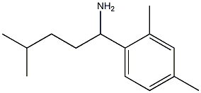 1-(2,4-dimethylphenyl)-4-methylpentan-1-amine Structure