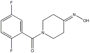 1-(2,5-difluorobenzoyl)piperidin-4-one oxime Structure