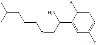 1-(2,5-difluorophenyl)-2-[(4-methylpentyl)oxy]ethan-1-amine 구조식 이미지