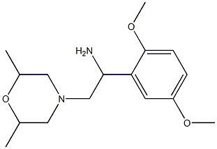 1-(2,5-dimethoxyphenyl)-2-(2,6-dimethylmorpholin-4-yl)ethanamine Structure