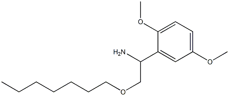 1-(2,5-dimethoxyphenyl)-2-(heptyloxy)ethan-1-amine 구조식 이미지