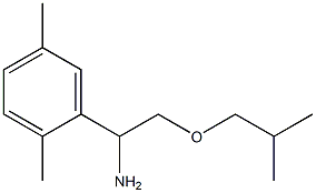 1-(2,5-dimethylphenyl)-2-(2-methylpropoxy)ethan-1-amine Structure