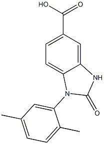 1-(2,5-dimethylphenyl)-2-oxo-2,3-dihydro-1H-1,3-benzodiazole-5-carboxylic acid Structure