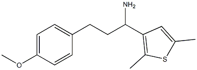 1-(2,5-dimethylthiophen-3-yl)-3-(4-methoxyphenyl)propan-1-amine 구조식 이미지