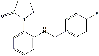 1-(2-{[(4-fluorophenyl)methyl]amino}phenyl)pyrrolidin-2-one 구조식 이미지