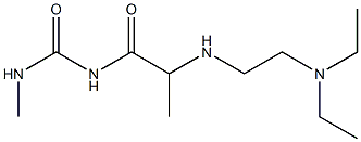 1-(2-{[2-(diethylamino)ethyl]amino}propanoyl)-3-methylurea 구조식 이미지