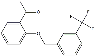 1-(2-{[3-(trifluoromethyl)phenyl]methoxy}phenyl)ethan-1-one Structure