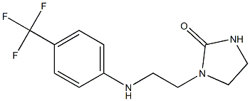 1-(2-{[4-(trifluoromethyl)phenyl]amino}ethyl)imidazolidin-2-one Structure