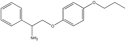 1-(2-amino-2-phenylethoxy)-4-propoxybenzene 구조식 이미지