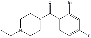 1-(2-bromo-4-fluorobenzoyl)-4-ethylpiperazine Structure