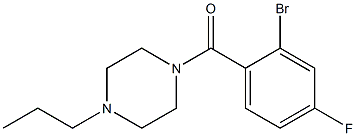 1-(2-bromo-4-fluorobenzoyl)-4-propylpiperazine 구조식 이미지