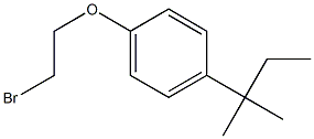 1-(2-bromoethoxy)-4-(2-methylbutan-2-yl)benzene 구조식 이미지