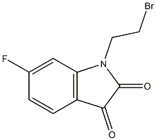 1-(2-bromoethyl)-6-fluoro-1H-indole-2,3-dione 구조식 이미지