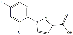 1-(2-chloro-4-fluorophenyl)-1H-pyrazole-3-carboxylic acid 구조식 이미지