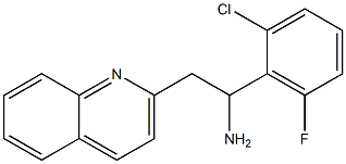 1-(2-chloro-6-fluorophenyl)-2-(quinolin-2-yl)ethan-1-amine 구조식 이미지