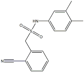 1-(2-cyanophenyl)-N-(3,4-dimethylphenyl)methanesulfonamide Structure