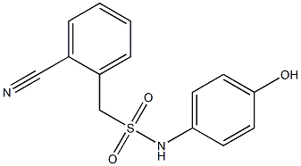 1-(2-cyanophenyl)-N-(4-hydroxyphenyl)methanesulfonamide Structure