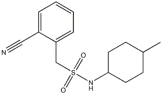 1-(2-cyanophenyl)-N-(4-methylcyclohexyl)methanesulfonamide Structure