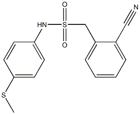 1-(2-cyanophenyl)-N-[4-(methylsulfanyl)phenyl]methanesulfonamide Structure