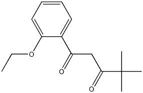 1-(2-ethoxyphenyl)-4,4-dimethylpentane-1,3-dione 구조식 이미지