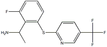 1-(2-fluoro-6-{[5-(trifluoromethyl)pyridin-2-yl]sulfanyl}phenyl)ethan-1-amine 구조식 이미지