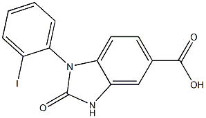 1-(2-iodophenyl)-2-oxo-2,3-dihydro-1H-1,3-benzodiazole-5-carboxylic acid Structure