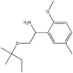 1-(2-methoxy-5-methylphenyl)-2-[(2-methylbutan-2-yl)oxy]ethan-1-amine 구조식 이미지