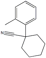 1-(2-methylphenyl)cyclohexane-1-carbonitrile Structure