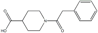 1-(2-phenylacetyl)piperidine-4-carboxylic acid Structure