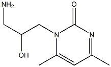 1-(3-amino-2-hydroxypropyl)-4,6-dimethylpyrimidin-2(1H)-one Structure