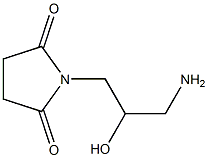 1-(3-amino-2-hydroxypropyl)pyrrolidine-2,5-dione Structure