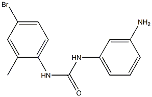 1-(3-aminophenyl)-3-(4-bromo-2-methylphenyl)urea 구조식 이미지
