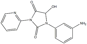 1-(3-aminophenyl)-5-hydroxy-3-(pyridin-2-yl)imidazolidine-2,4-dione 구조식 이미지
