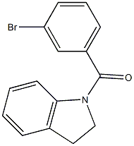 1-(3-bromobenzoyl)indoline Structure